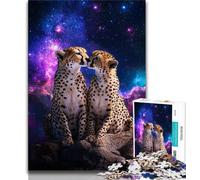 Jigsaws Puzzles 1000 Pieces for Adults Gifts Galaxy Cheetah,Family Game Stress Reliever Difficult Challenge Enhance Love between Couples (75x50cm)
