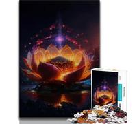 Jigsaws Puzzles 1000 Pieces for Adults Gifts Galaxy Fantasy Lotus Jigsaw,Stress Reliever Staycation Kill Time Home Decoration Toys (size 38x26cm)