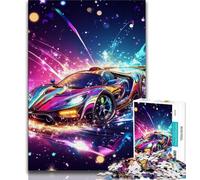 Jigsaws Puzzles 1000 Pieces for Adults Gifts Galaxy Sports Car 1000 Pieces for Teenagers,with Matching Poster And Trivia Sheet for Ages 14+ 38x26cm