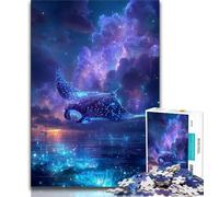 Jigsaws Puzzles 1000 Pieces for Adults Gifts Galaxy Whale,Toys Educational Games Stress Relieving Unique Home Decor And Gifts (38x26cm)