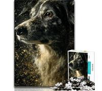 Jigsaws Puzzles 1000 Pieces for Adults Gifts German Shepherd 1000 Piece Jigsaw,Stress Reliever Difficult Challenge Suitable for Desktop Decoration (size 75x50cm)