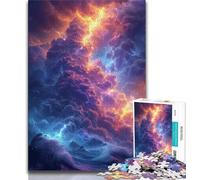 Jigsaws Puzzles 1000 Pieces for Adults Gifts Glowing Colourful Clouds Puzzles for Adults,Learning Educational Toys Family Games Unique Birthday And Gifts (size 38x26cm)