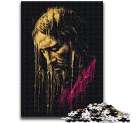 Jigsaws Puzzles 1000 Pieces for Adults Gifts Golden Jesus 1000 Pieces for Teenagers,with Matching Poster And Trivia Sheet for Ages 14+ (50x75cm)