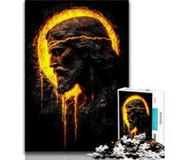 Jigsaws Puzzles 1000 Pieces for Adults Gifts Golden Jesus Puzzles for Adults,Learning Educational Toys Family Games Unique Birthday And Gifts (size 38x26cm)