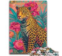 Jigsaws Puzzles 1000 Pieces for Adults Gifts Golden Leopard Stress Reliever Staycation Kill Time Home Decoration Toys 26x38cm