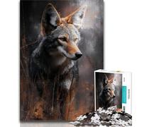 Jigsaws Puzzles 1000 Pieces for Adults Gifts Gray Wolf,family Fun Games Fun at Home Activities,Birthday Present,Travel Gifts 38x26cm