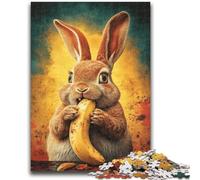 Jigsaws Puzzles 1000 Pieces for Adults Gifts Happy Rabbit Adult Jigsaw,Decompressing Intellectual Educational Toy Perfect Decoration (50x75cm)