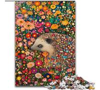 Jigsaws Puzzles 1000 Pieces for Adults Gifts Hedgehog Art, for Educational Game Challenge Toy Unique Home Decor And Gifts (Size50x75cm)