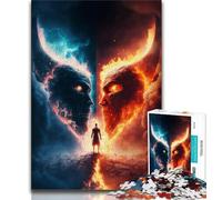 Jigsaws Puzzles 1000 Pieces for Adults Gifts Hell Demons 1000 Pieces for Teenagers,Secret Santa Gifts for Age 14 Years Up 26x38cm