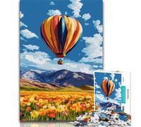 Jigsaws Puzzles 1000 Pieces for Adults Gifts Hot Air Balloon Teenager Jigsaw,Staycation Kill Time with Fully Interlocking Randomly Shaped Pieces (size 38x26cm)