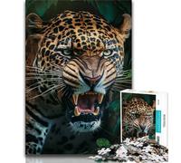 Jigsaws Puzzles 1000 Pieces for Adults Gifts Jaguar 1000 Pieces for Teenagers,Fun Games Every Piece Is Unique - Challenging Family Fun Game 38x26cm