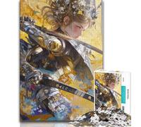 Jigsaws Puzzles 1000 Pieces for Adults Gifts Japanese Female Ninja Warrior Adult Jigsaw,Family Educational Games Home Decoration Gift (size 75x50cm)