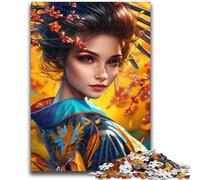 Jigsaws Puzzles 1000 Pieces for Adults Gifts Japanese Geisha 1000 Pieces for Teenagers,Secret Santa Gifts for Age 14 Years Up (26x38cm)