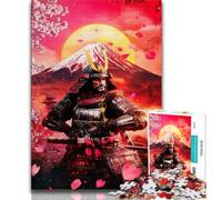 Jigsaws Puzzles 1000 Pieces for Adults Gifts Japanese Samurai Puzzles,Educational Toy Funny Family Games Unique Home Decor (size 38x26cm)