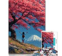 Jigsaws Puzzles 1000 Pieces for Adults Gifts Japanese Style Landscape Puzzles for Adults,Learning Educational Toys Family Games Unique Birthday And Gifts (size 75x50cm)