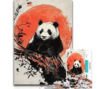 Jigsaws Puzzles 1000 Pieces for Adults Gifts Japanese Style Panda Puzzles,Educational Games Home Decoration Suitable for Desktop Decoration (size 38x26cm)