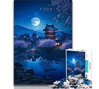 Jigsaws Puzzles 1000 Pieces for Adults Gifts Japanese Temples Teenager Jigsaw,Staycation Kill Time with Fully Interlocking Randomly Shaped Pieces (size 75x50cm)