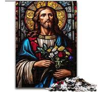 Jigsaws Puzzles 1000 Pieces for Adults Gifts Jesus Art, Decompressing Intellectual Educational Toy Is Ideal As Gifts for The Whole Family (Size 26x38cm)