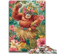 Jigsaws Puzzles 1000 Pieces for Adults Gifts Jungle Gorilla Puzzles for Adults,Stress Reliever Staycation Kill Time Enhance Love between Couples (38x26cm)