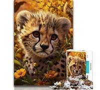 Jigsaws Puzzles 1000 Pieces for Adults Gifts Jungle Leopard 1000 Piece Jigsaw,Enhance Love between Couples for Ages 14+ (size 38x26cm)