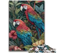 Jigsaws Puzzles 1000 Pieces for Adults Gifts Jungle Parrot 1000 Pieces for Teenagers,for Educational Game Challenge Toy Birthday Present, Gifts, Wall Art (26x38cm)