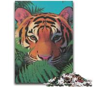 Jigsaws Puzzles 1000 Pieces for Adults Gifts Jungle Tiger for Age 14+ Educational Games For Adults And Teenagers Artwork Gift 26x38cm