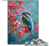 Jigsaws Puzzles 1000 Pieces for Adults Gifts Kingfisher Bird,Family Game Stress Reliever Difficult Challenge Suitable for Couples 50x75cm