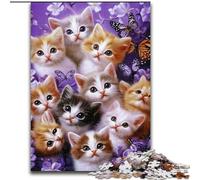 Jigsaws Puzzles 1000 Pieces for Adults Gifts Kitten, for 14+ For Family Fun & Game Night Artists' Collection, Fine Arts (Size50x75cm)