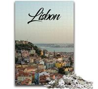Jigsaws Puzzles 1000 Pieces for Adults Gifts Lisbon Portugal Puzzles for Adults,Stress Reliever Difficult Challenge Secret Santa Gifts (26x38cm)