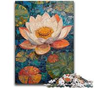 Jigsaws Puzzles 1000 Pieces for Adults Gifts Lotus Art Puzzles for Adults,Challenging Game for The Whole for Women, Gifts for Men (38x26cm)