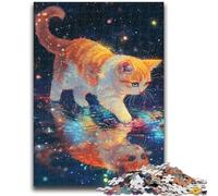 Jigsaws Puzzles 1000 Pieces for Adults Gifts Magic Cat Stress Reliever Staycation Kill Time Wishlist with Santa Claus 50x75cm
