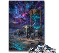 Jigsaws Puzzles 1000 Pieces for Adults Gifts Magic Elephant Stress Reliever Staycation Kill Time Home Decoration Toys 26x38cm