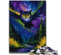 Jigsaws Puzzles 1000 Pieces for Adults Gifts Magical Owl Stress Reliever Staycation Kill Time Home Decoration Toys 26x38cm
