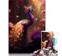 Jigsaws Puzzles 1000 Pieces for Adults Gifts Magnificent Peacock 1000 Pieces for Teenagers,Fun Games Every Piece Is Unique - Challenging Family Fun Game 38x26cm