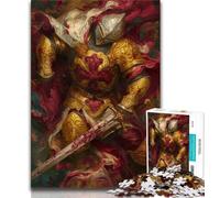 Jigsaws Puzzles 1000 Pieces for Adults Gifts Medieval Knight Paintings,Help The Brain Exercise Addictive Toys to Cultivate Patience Wall Decoration 75x50cm