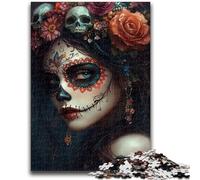 Jigsaws Puzzles 1000 Pieces for Adults Gifts Mexican Skull Girls Challenging Game And Family Play Educational Game for Birthday, Chrismas 50x75cm