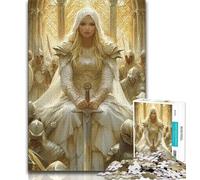 Jigsaws Puzzles 1000 Pieces for Adults Gifts Mighty Medieval Knight Adult Jigsaw,Learning Educational Toys Family Games Unique Birthday And Gifts (size 38x26cm)