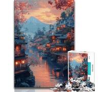 Jigsaws Puzzles 1000 Pieces for Adults Gifts Mount Fuji, Japan Puzzles,Educational Games Home Decoration Suitable for Desktop Decoration (size 75x50cm)