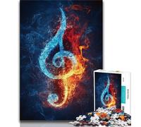 Jigsaws Puzzles 1000 Pieces for Adults Gifts Music Symbols 1000 Piece Puzzle,Stress Reliever Staycation Kill Time Parent-child Interaction 75x50cm