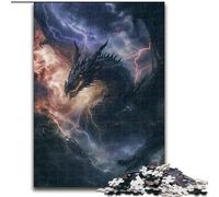 Jigsaws Puzzles 1000 Pieces for Adults Gifts Mysterious Dragon, for Educational Game Challenge Toy Unique Home Decor And Gifts (Size 26x38cm)