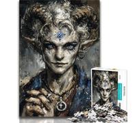 Jigsaws Puzzles 1000 Pieces for Adults Gifts Mysterious Elf Girl Puzzles for Adults,Family Entertainment Toys with Matching Poster And Trivia Sheet 75x50cm