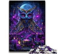 Jigsaws Puzzles 1000 Pieces for Adults Gifts Mysterious Owl for Age 14+ Educational Games For Adults And Teenagers Artwork Gift 26x38cm