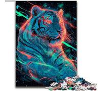Jigsaws Puzzles 1000 Pieces for Adults Gifts Mysterious Tiger, Decompressing Intellectual Educational Toy Is Ideal As Gifts for The Whole Family (Size 50x75cm)
