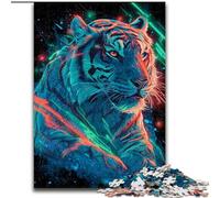 Jigsaws Puzzles 1000 Pieces for Adults Gifts Mysterious Tiger, Family Game Stress Reliever Difficult Challenge A Work of Art for Ages 14+ (Size 50x75cm)