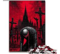 Jigsaws Puzzles 1000 Pieces for Adults Gifts Mysterious Warrior, Help The Brain Exercise Addictive Toys to Cultivate Patience Enhance Memory (Size 26x38cm)