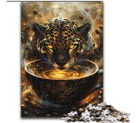 Jigsaws Puzzles 1000 Pieces for Adults Gifts Mystical Jaguar Spirit, Family Game Stress Reliever Difficult Challenge Enhance Love between Couples (Size 26x38cm)
