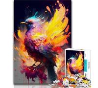 Jigsaws Puzzles 1000 Pieces for Adults Gifts Mystical Phoenix Abstract Teenager Jigsaw,Staycation Kill Time with Fully Interlocking Randomly Shaped Pieces (size 75x50cm)