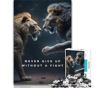 Jigsaws Puzzles 1000 Pieces for Adults Gifts Never Give Up Motivation 1000 Piece Jigsaw,Enhance Love between Couples for Ages 14+ (size 75x50cm)