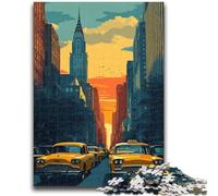 Jigsaws Puzzles 1000 Pieces for Adults Gifts New York Cityscape 1000 Pieces for Teenagers,Secret Santa Gifts for Age 14 Years Up (75x50cm)