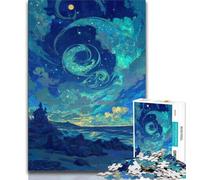 Jigsaws Puzzles 1000 Pieces for Adults Gifts Night Sky Night Sky,Challenging Difficult with Fully Interlocking Randomly Shaped Pieces (38x26cm)